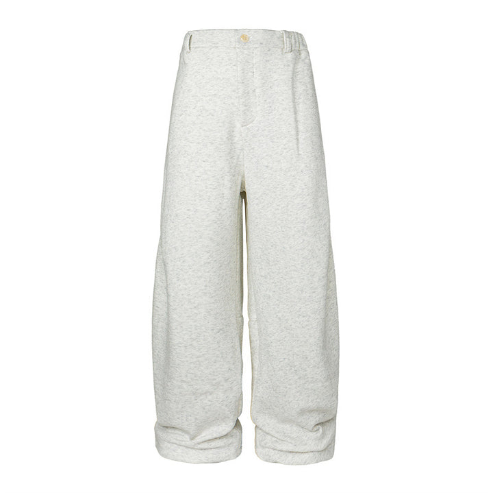 Damen Weite High-Waist Jogginghose aus French-Terry mit umgeschlagenem Saum Drune