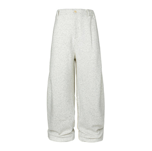 Damen Weite High-Waist Jogginghose aus French-Terry mit umgeschlagenem Saum Drune