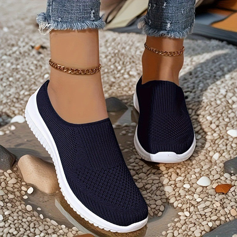 Damen bequeme und atmungsaktive Slip-On Sneaker Drune