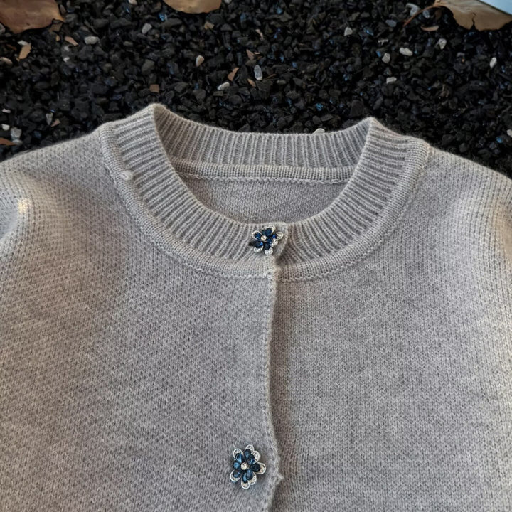 Unisex Kuscheliger melierter Feinstrick-Pullover mit Raglanärmeln und geripptem Rundhals Drune