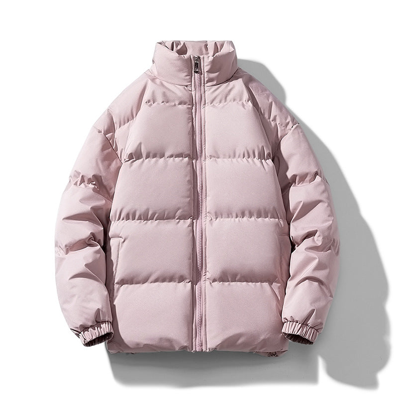 Herren voluminöse Isolationsjacke mit matter Microfaser‑Außenhülle und hohem Stehkragen Drune