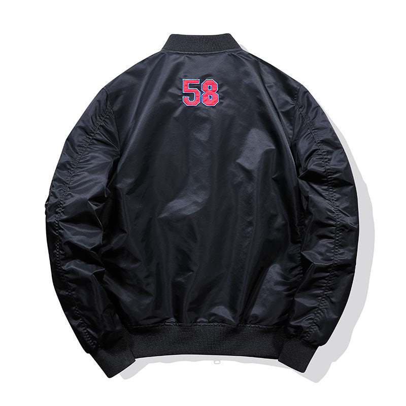 Herren Sportliche Bomberjacke mit bunten Applikationen Drune