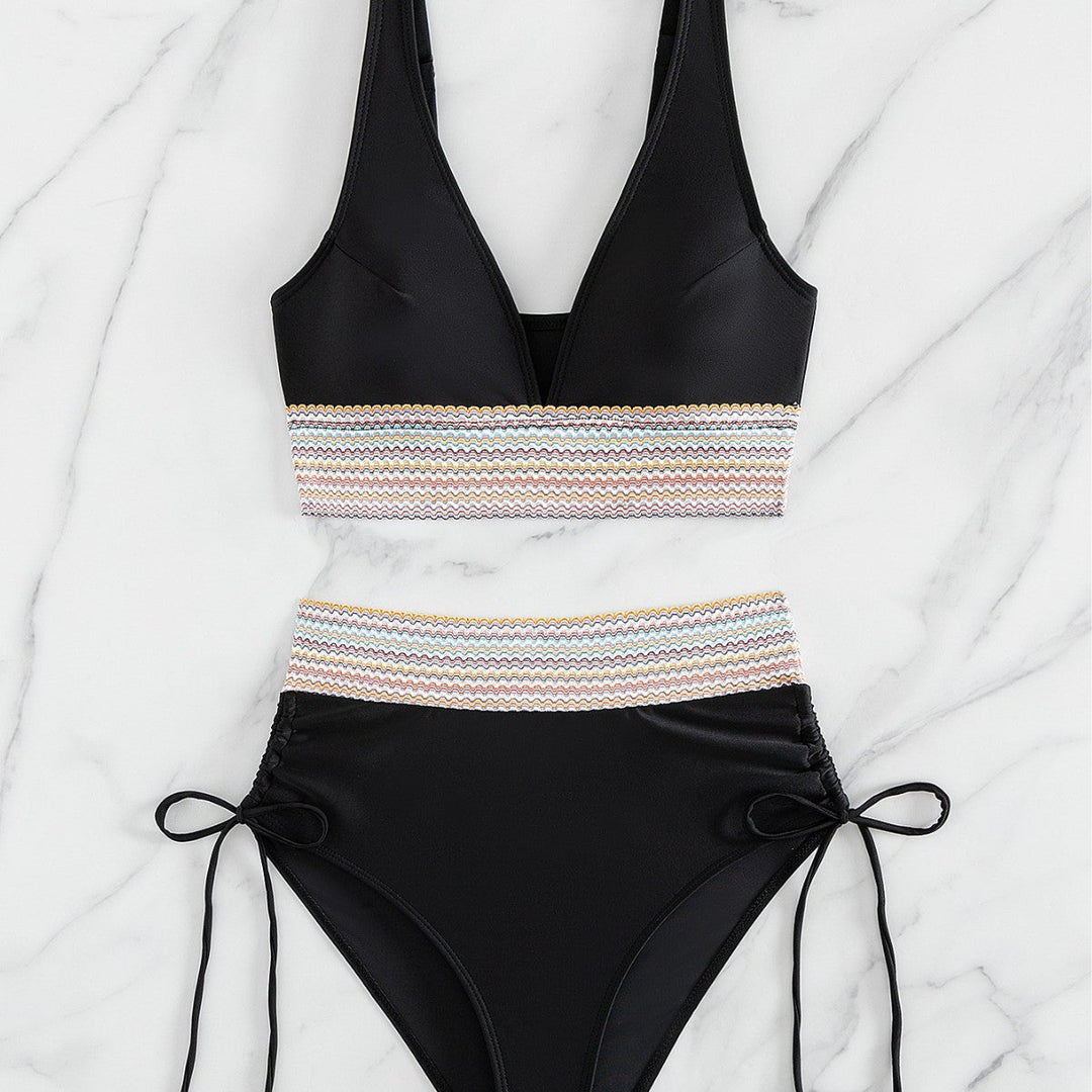 Damen Hochgeschnittener Sportbikini Drune