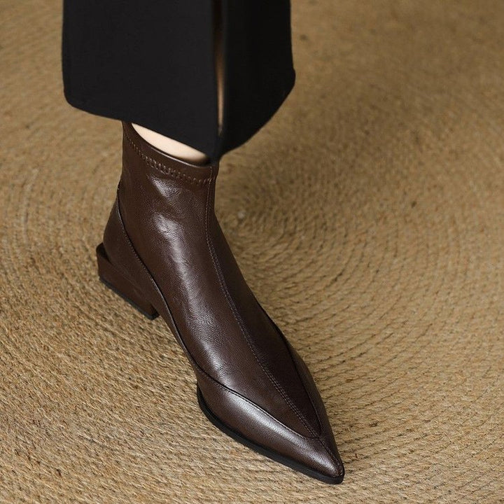Damen Elegante spitze Stiefeletten Drune