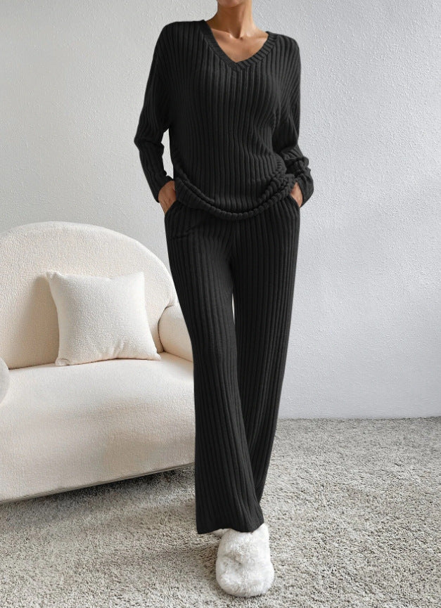 Damen Eleganter und bequemer Strickanzug Drune