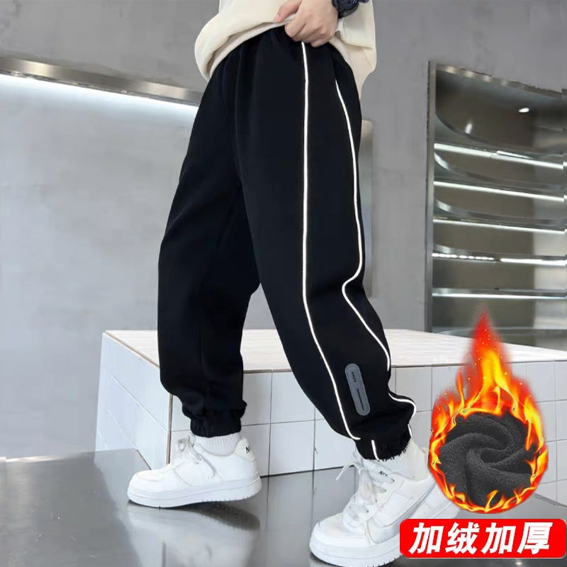 Herren Sportliche Fleece-Hose Drune