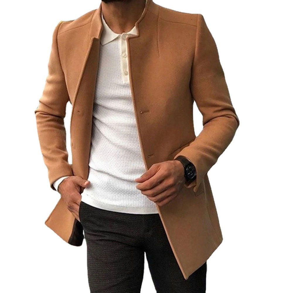 Herren eleganter Blazer mit modernem Schnitt und minimalistischen Details Drune