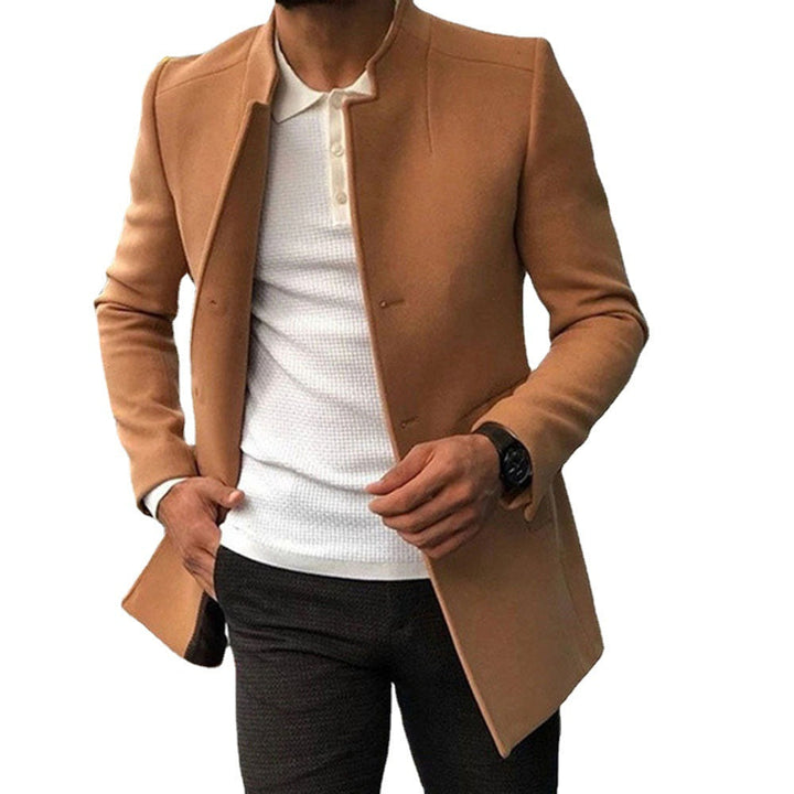 Herren eleganter Blazer mit modernem Schnitt und minimalistischen Details Drune