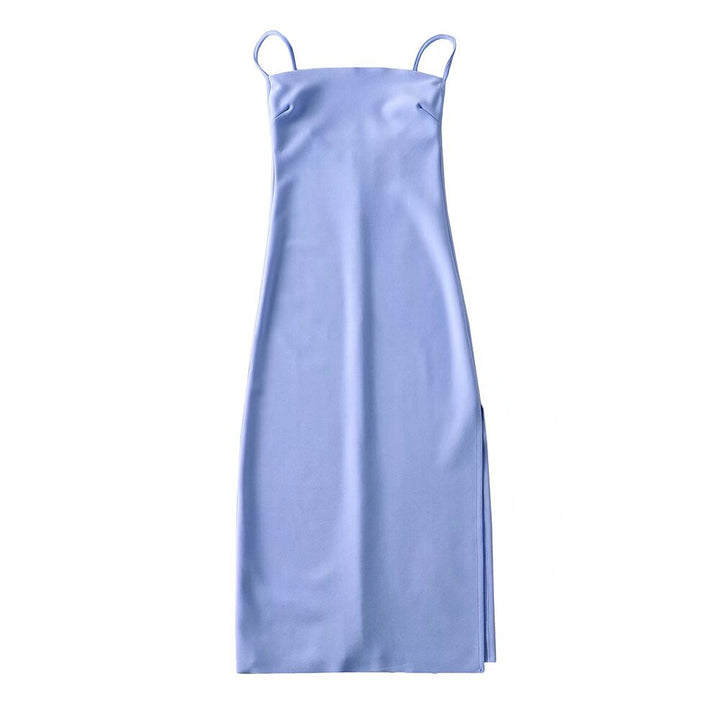 Damen langes Abendkleid mit elegantem Schlitz Drune