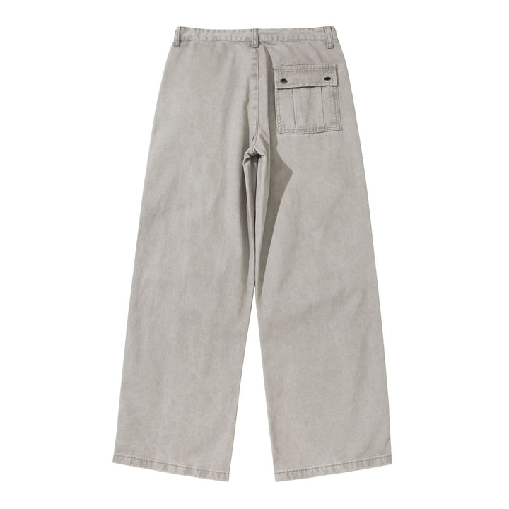 Damen Weite Cropped-Cargohose mit Kniepaneelen und aufgesetzten Taschen Drune