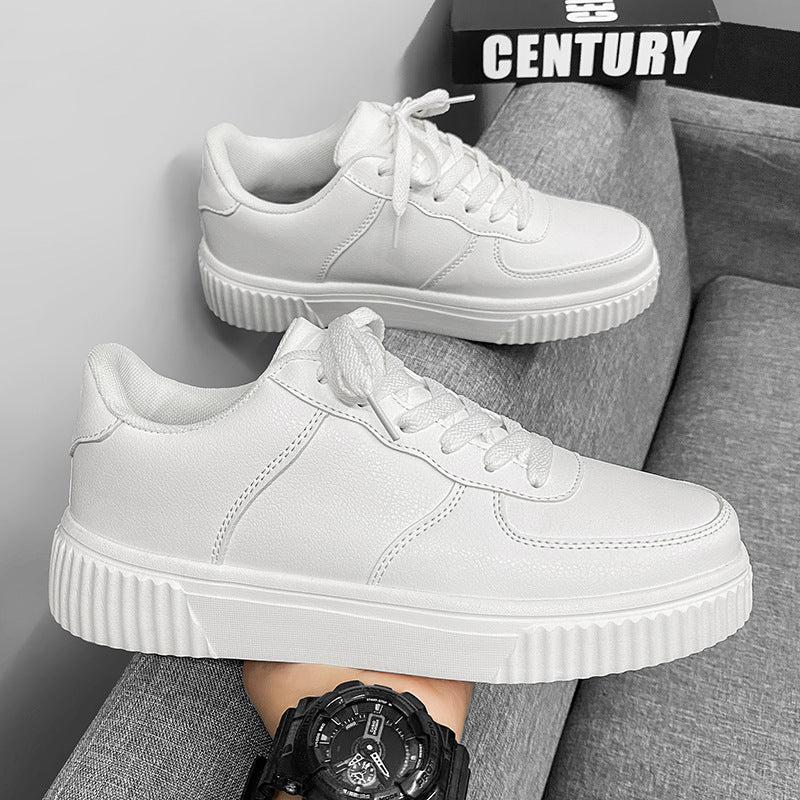 Unisex Plateau-Low-Top-Sneaker mit gepolstertem Einstieg und profiliertem Gummiaußensohle Drune