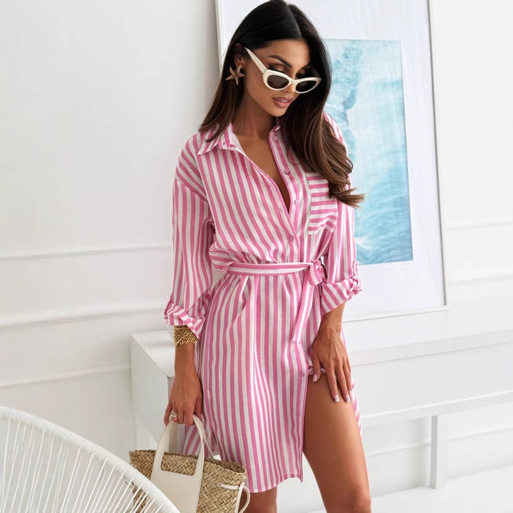 Damen Sommerliches Cocktailkleid im Leo-Print Drune
