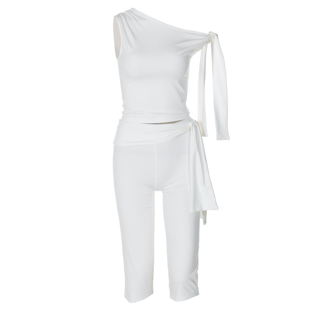 Damen Einseitiger Jumpsuit mit exklusiven Drapierungen Drune
