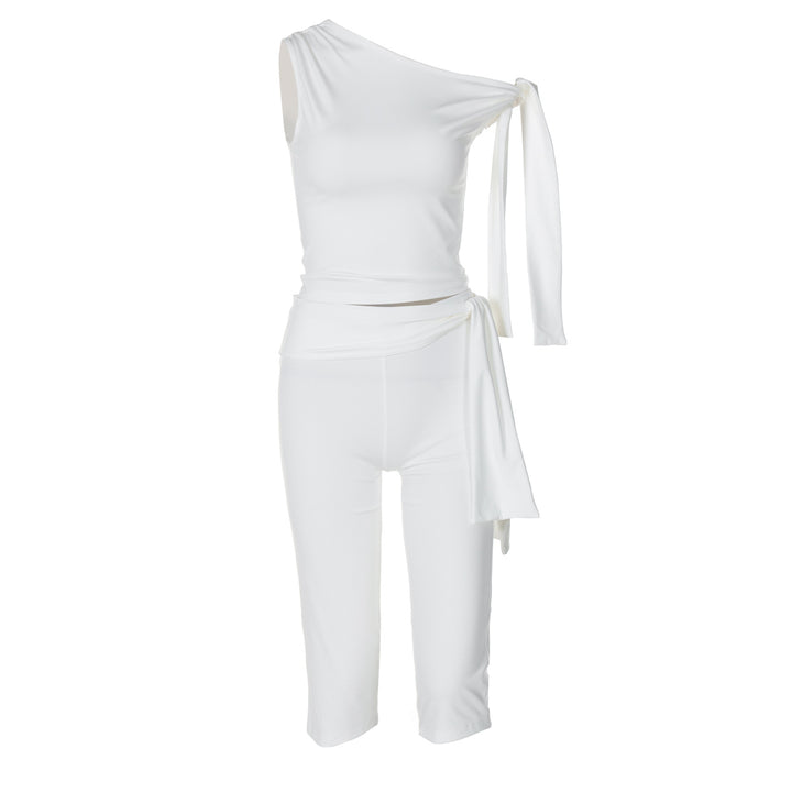 Damen Einseitiger Jumpsuit mit exklusiven Drapierungen Drune