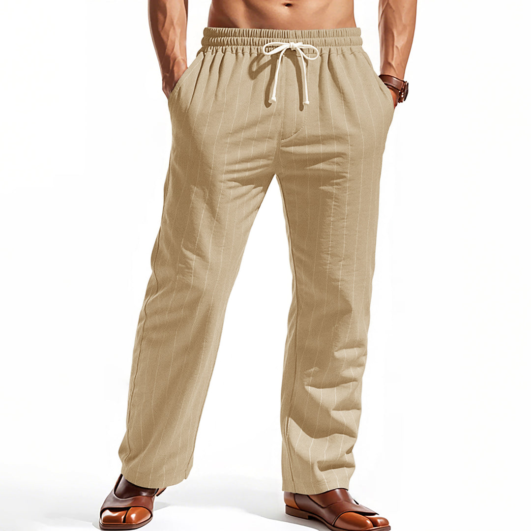 Herren komfortable Freizeithose mit gestreiftem Design Drune