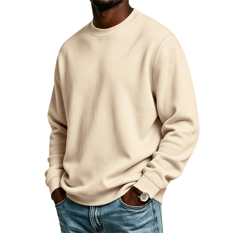 Herren Oversize-Sweatshirt mit Rundhalsausschnitt, weicher French-Terry und Rippbündchen Drune