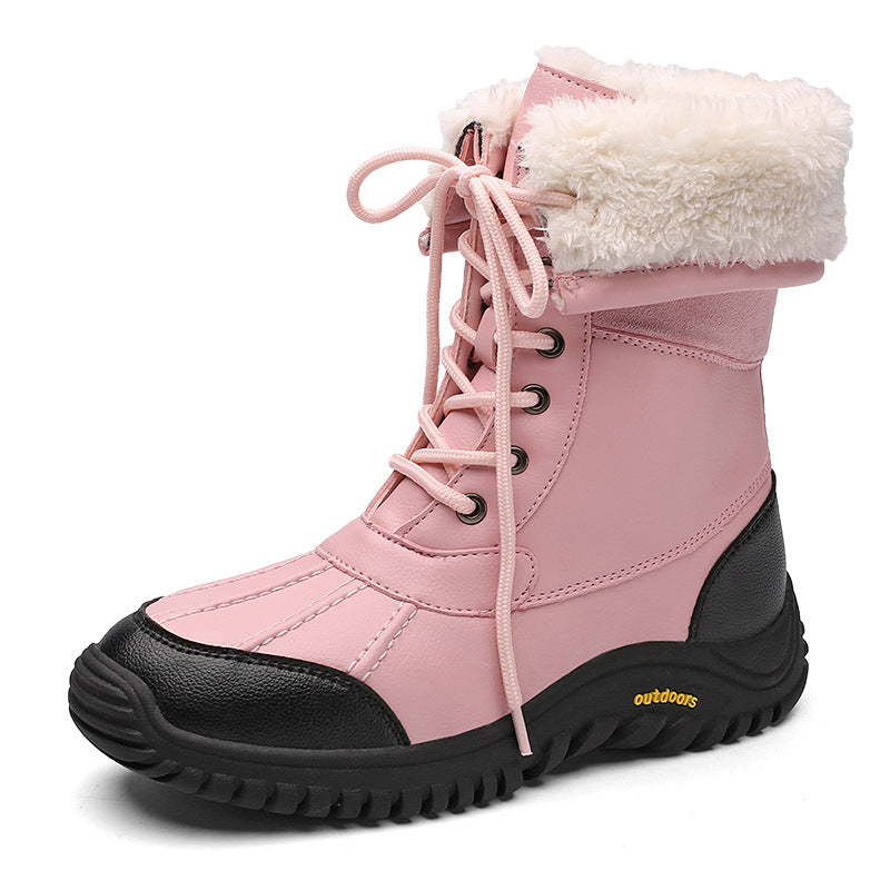 Damen Warme Winterstiefel mit isolierendem Futter und rutschfester Sohle Drune