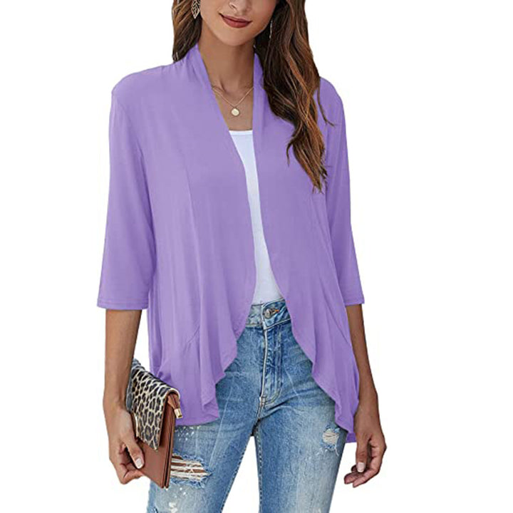 Damen Cardigan mit offenem Frontdesign und praktischen Taschen Drune