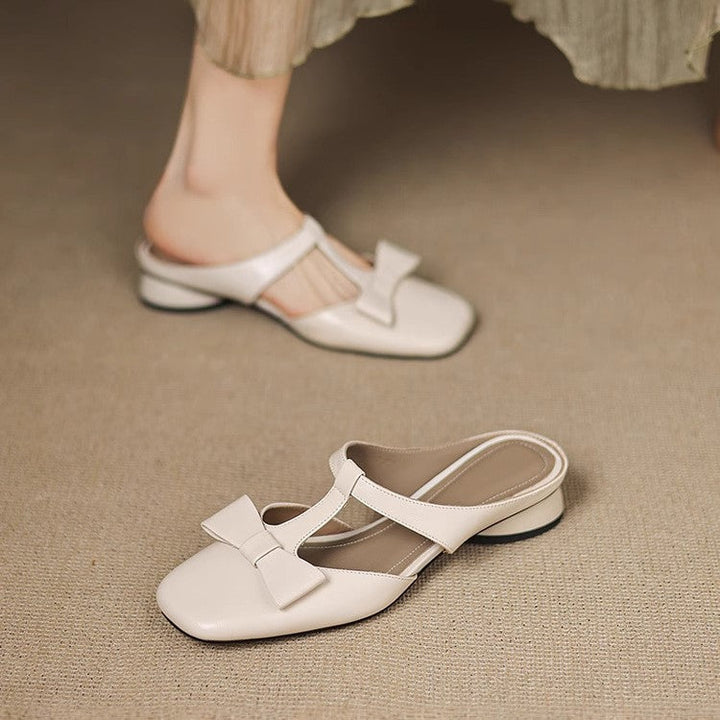 Damen Slingback-Pantoletten mit elegantem Schleifen-Design Drune