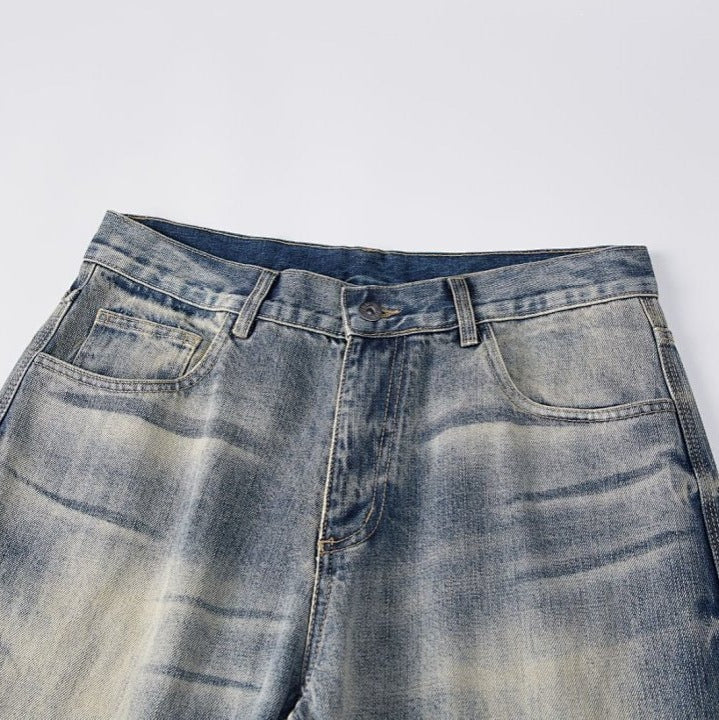 Damen Weit geschnittene Vintage Denim-Jeans Drune