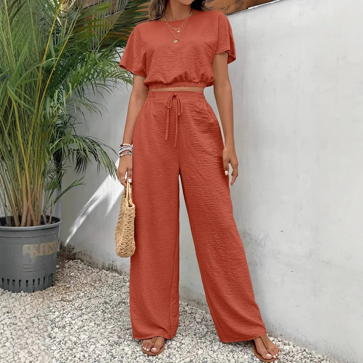 Damen lässiges Two-Piece Lounge-Set Drune