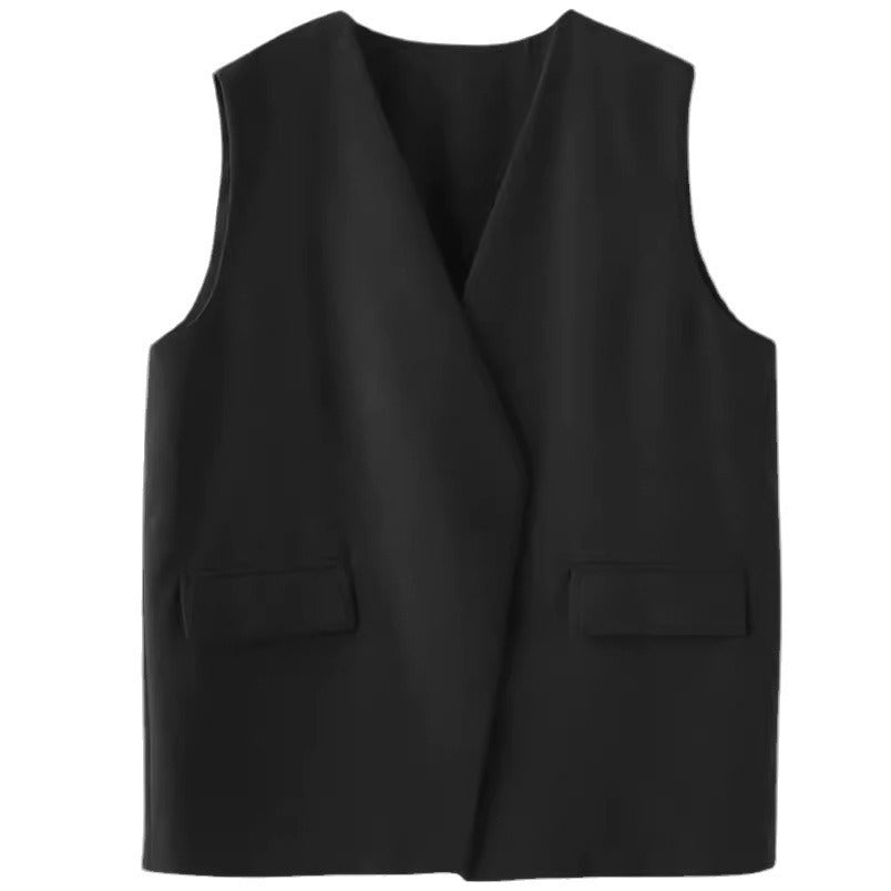 Damen Modische Ärmellose Blazer-Weste Drune