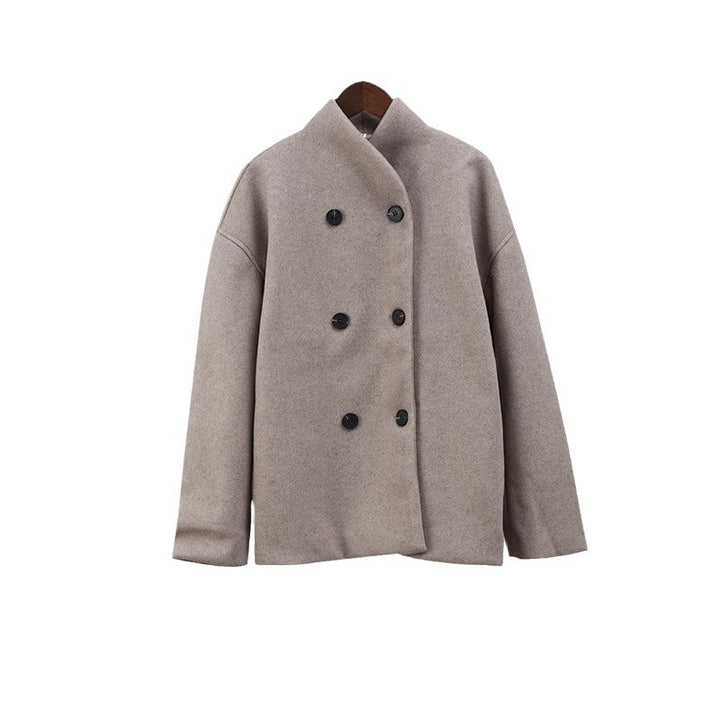 Damen Oversized Wolljacke im modernen Stil Drune