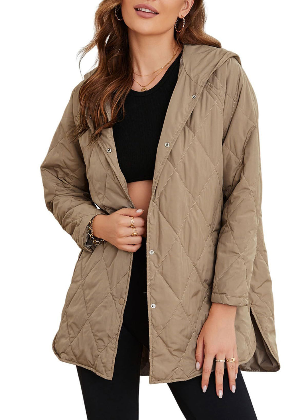Drune | Gepolsterte Jacke mit klassischem Druck