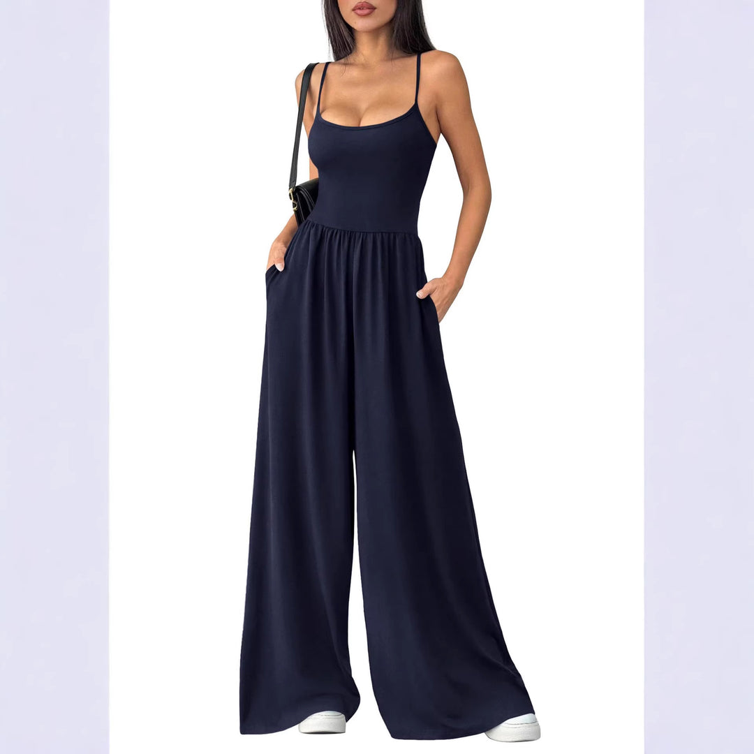 Damen Maxikleid mit trägerlosem Design und seitlichen Taschen Drune