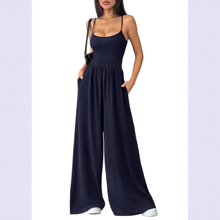 Damen Maxikleid mit trägerlosem Design und seitlichen Taschen Drune