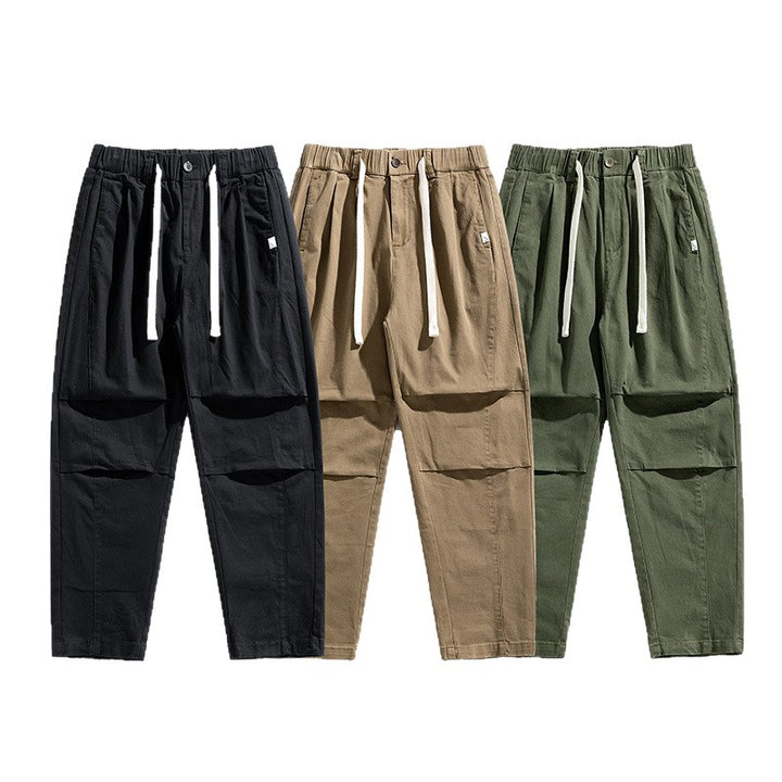 Herren Tapered-Cargojogger mit elastischem Komfortbund, Pattentaschen und Knöchelbündchen Drune