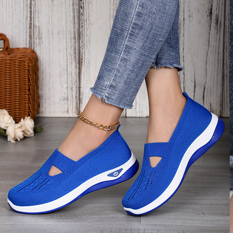 Damen Atmungsaktive Freizeit-Slipper mit elastischem Einschlupf und flexibler Sohle Drune