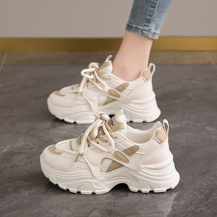 Damen Sportliche Chunky Sneakers mit atmungsaktiver Mesh-Oberfläche und dämpfendem Komfort Drune