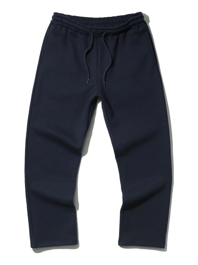 Unisex moderne Relax-Jogginghose mit elastischem Kordelbund, seitlichen Eingrifftaschen und schmal zulaufendem Bein Drune