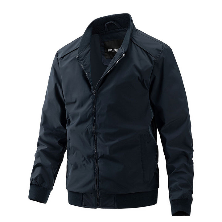 Herren Freizeit-Bomberjacke mit hohem Kragen Drune