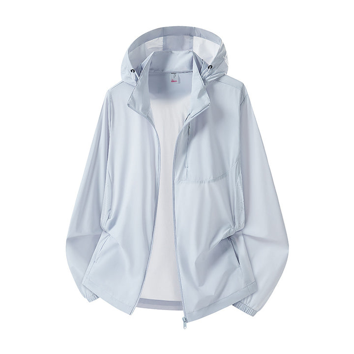 Damen Leichter Windbreaker mit Kapuze Drune
