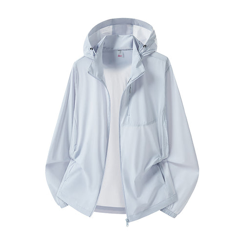 Damen Leichter Windbreaker mit Kapuze Drune