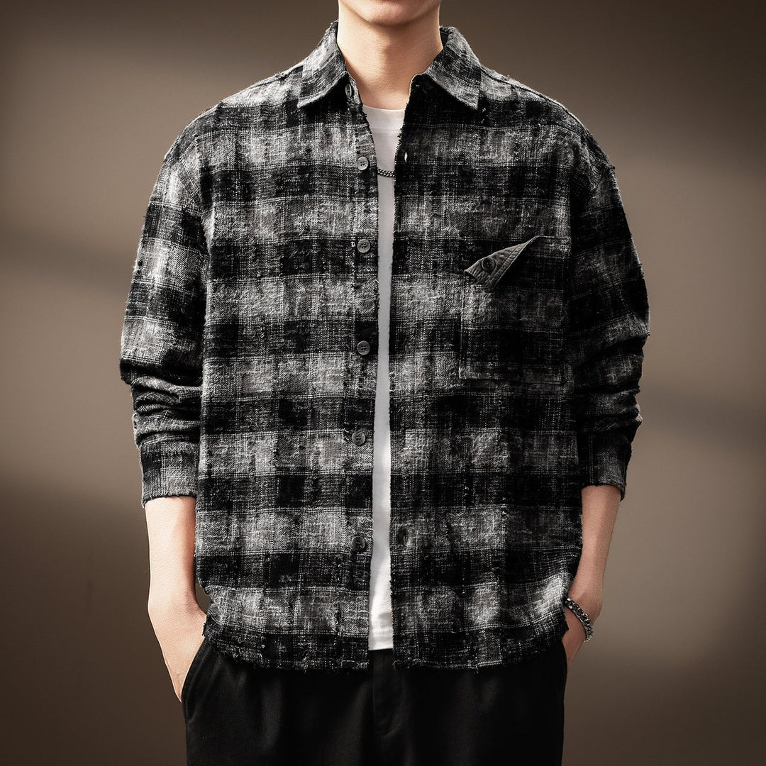 Herren Karierte Flanelljacke Drune