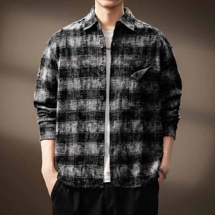 Herren Karierte Flanelljacke Drune