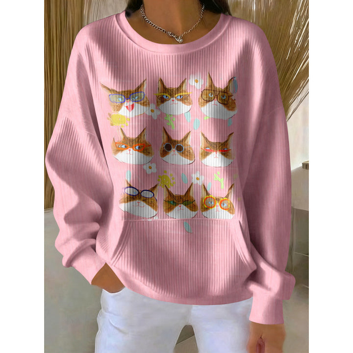 Damen Gemütlicher Pullover Drune