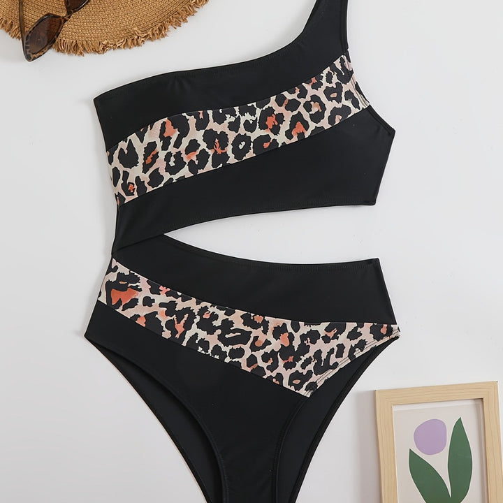 Damen Elegantes Bikini-Set mit tierischem Muster Drune