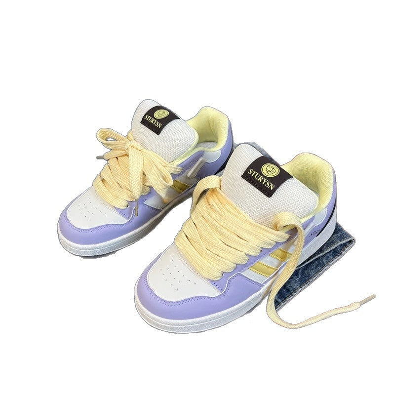 Damen sportliche Sneakers mit luftiger Mesh-Oberfläche und dämpfender Sohle Drune