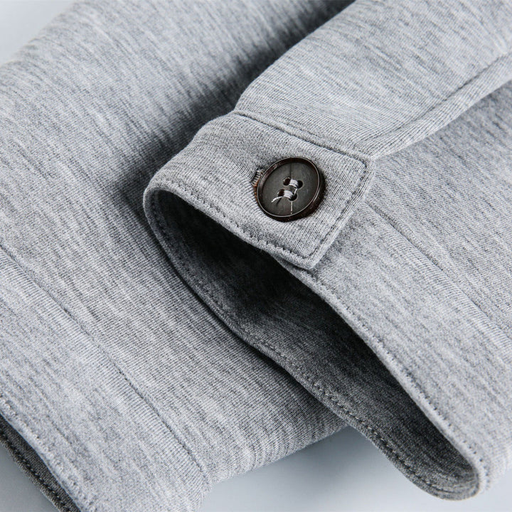 Unisex Boxy-Zip-Sweatjacke mit Hemdkragen, verdeckten Nähten und Eingrifftaschen Drune