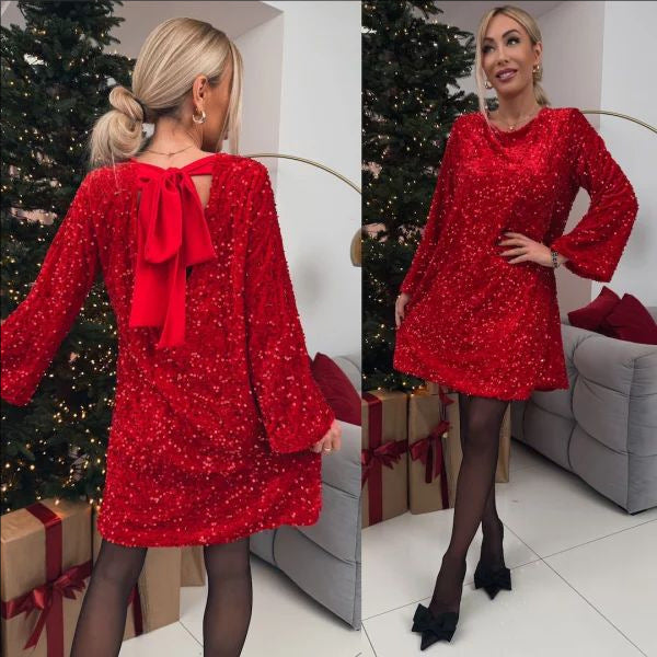 Drune | Pailletten-Fliege-Kleid