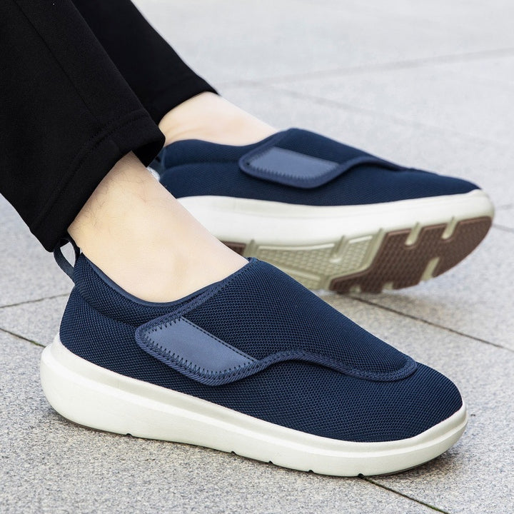 Herren Atmungsaktive Slip-On Sneaker mit Klettverschluss Drune