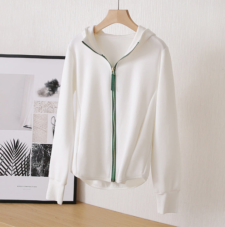 Damen Sportjacke mit Kapuze und Reißverschluss Drune