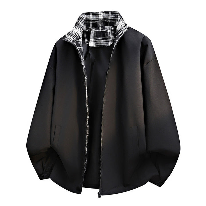Herren Freizeitjacke mit kariertem Innenfutter Drune