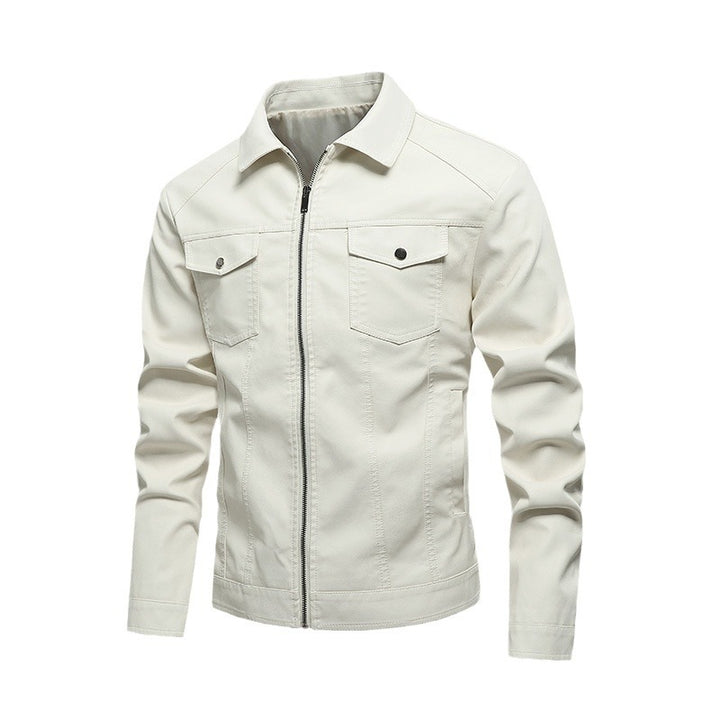 Herren Modische Sommerjacke im Biker-Stil Drune