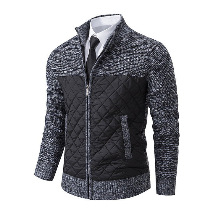 Herren gesteppte Freizeitjacke mit hochschließendem Kragen und praktischen Taschen Drune