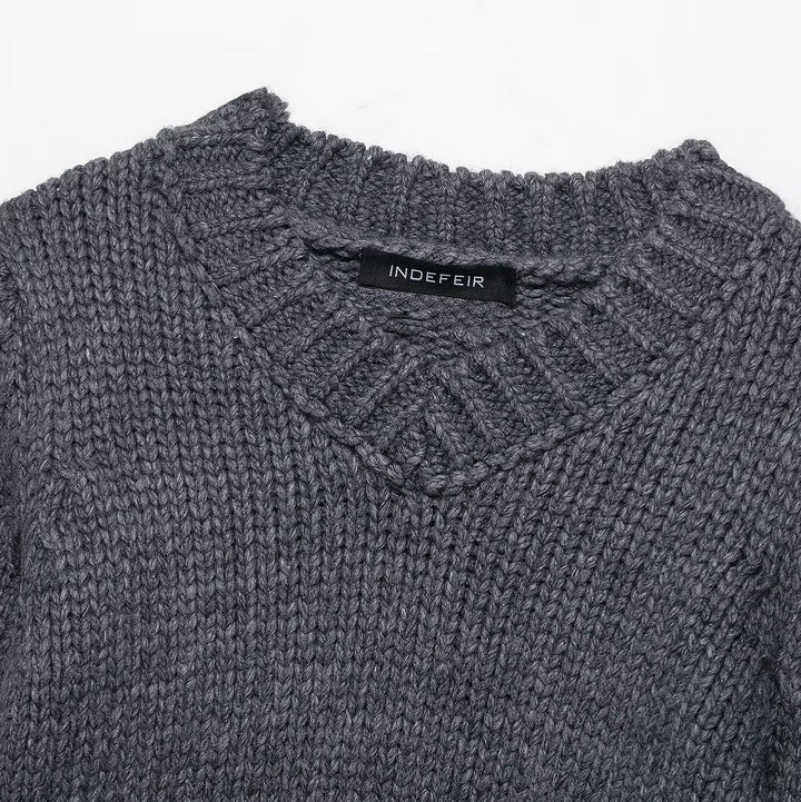 Damen stylischerStrickpullover Drune